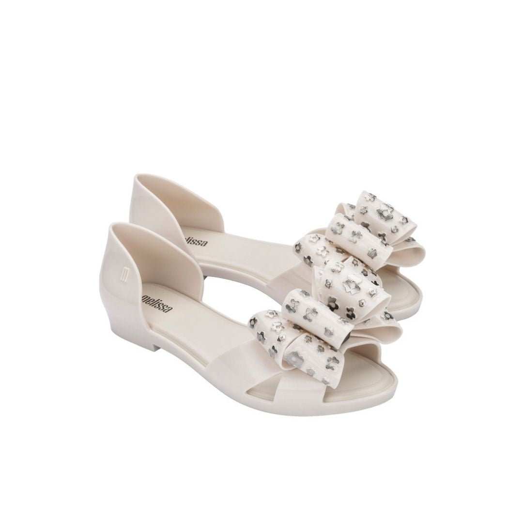 Melissa Seduction VI Ad Beige Silver Baleriny Damskie Beżowe 39
