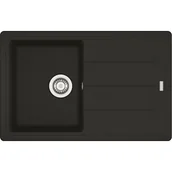 Zlewozmywaki - Franke Basis BFG 611-78 Zlewozmywak granitowy jednokomorowy 78x50 cm czarny mat 114.0676.298 - miniaturka - grafika 1