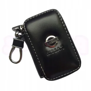 SKÓRZANE ETUI na klucze NISSAN logo KLUCZYK samochodowy ELEGANCKI brelok - Etui na klucze - miniaturka - grafika 1