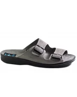 Klapki i japonki męskie - KLAPKI ADANEX - 28064 SZARY - Adanex - miniaturka - grafika 1