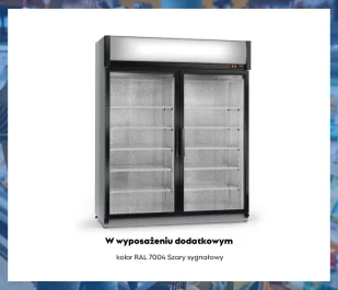 Szafa chłodnicza przeszklona SCh-SR 1600 /AG ECOline RAPA - Szafy i witryny chłodnicze - miniaturka - grafika 7