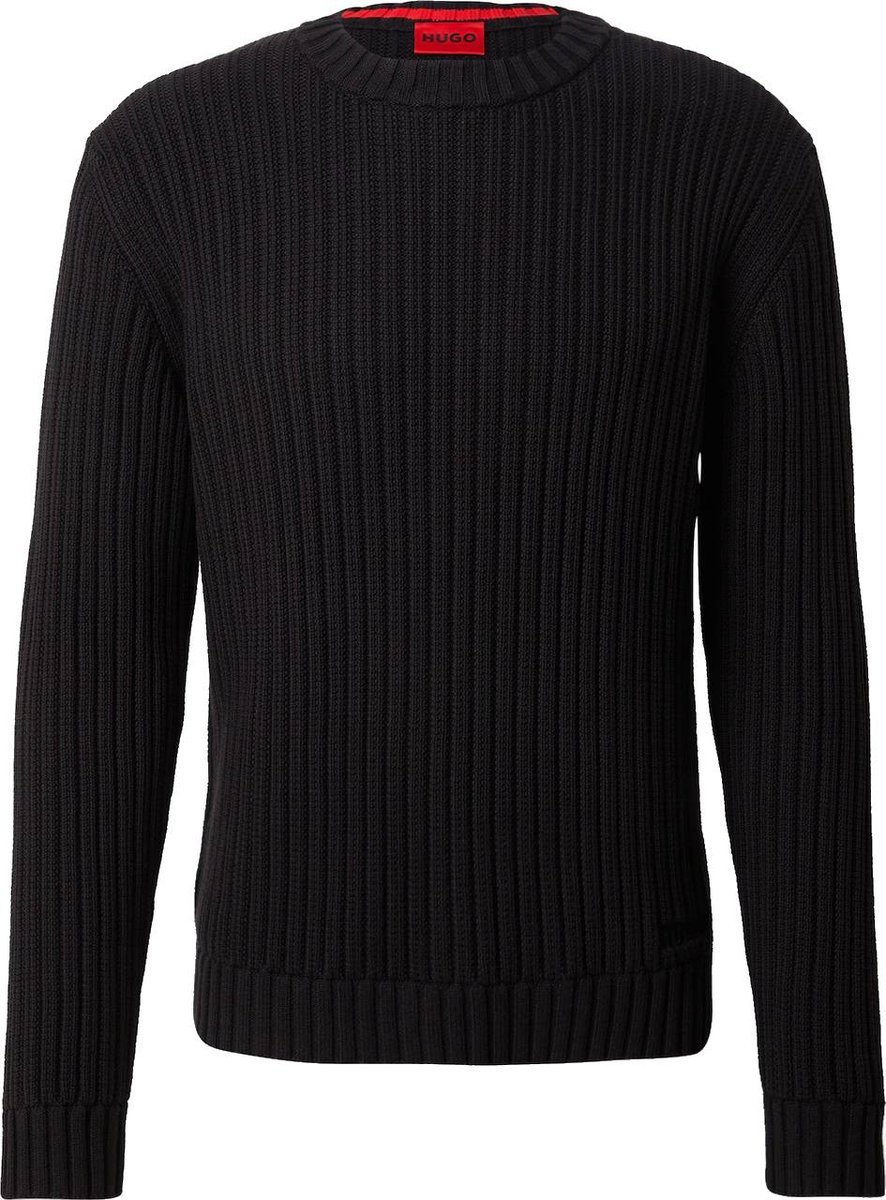 Sweter męski HUGO BOSS czarny sweter bawełniany r. M