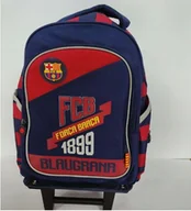 Plecaki szkolne i tornistry - PLECAK SZKOLNY NA KÓŁKACH FC BARCELONA - miniaturka - grafika 1
