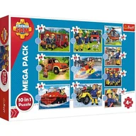 Puzzle - Puzzle 10w1 Strażak Sam Poznaj ekipę ratunkową Sama - miniaturka - grafika 1