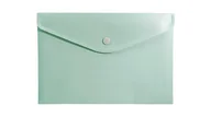 Teczki i skoroszyty - Teczka kopertowa koperta na zatrzask A5 PP zielona soft touch BIURFOL - miniaturka - grafika 1