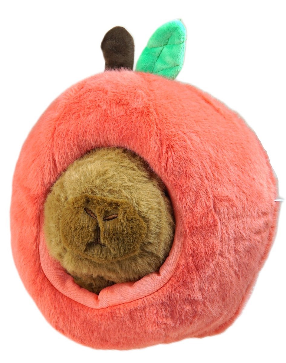 KAPIBARA W JABŁKU 2W1 PLUSZAK ZABAWKA MASKOTKA PLUSZOWA PRZYTULANKA 25CM