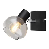Lampy ścienne - Rabalux Sullivan 3295 kinkiet lampa ścienna 1x40W E14 dymiony/czarny - miniaturka - grafika 1