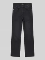 Spodnie i spodenki dla dziewczynek - Jeansy o rozkloszowanym kroju z mieszanki bawełny model ‘BEVERLY’ - miniaturka - grafika 1