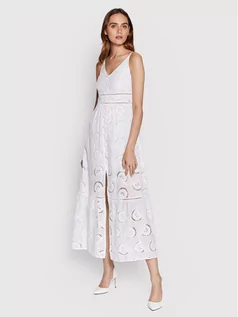 Sukienki - Guess Sukienka letnia Serafina W2GK44 WEJV0 Biały Regular Fit - grafika 1