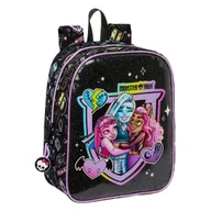 Plecaki szkolne i tornistry - Plecak dziecięcy Monster High czarny 22 x 27 x 10 cm - miniaturka - grafika 1