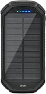 Powerbanki - Mikamax QI Solar 20000 MAh Czarny - miniaturka - grafika 1