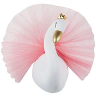 Dekoracje domu - Pluszowa dekoracja ścienna łabędź biały ODETTA - miniaturka - grafika 1