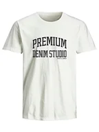 Koszulki męskie - Jack & Jones Koszulka w kolorze białym - miniaturka - grafika 1