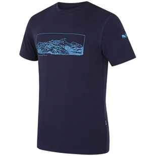 Koszulka męska Zulu Bambus Alpine 210 Short Rozmiar: XL / Kolor: ciemnoniebieski - Koszulki sportowe męskie - miniaturka - grafika 1