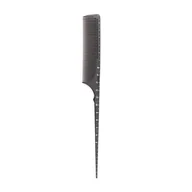 Grzebienie fryzjerskie - ACTIVESHOP Grzebień z miarką carbon szpikulec plastikowy f-11 P133293 - miniaturka - grafika 1