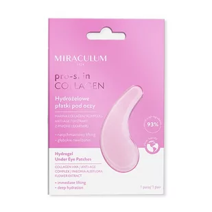 MIRACULUM, COLLAGEN PRO-SKIN, Płatki pod oczy hydrożelowe, 2 szt. - Kosmetyki pod oczy - miniaturka - grafika 1