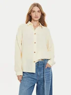 Koszule damskie - Roxy Koszula Morning Time ERJWT03639 Beżowy Loose Fit - miniaturka - grafika 1