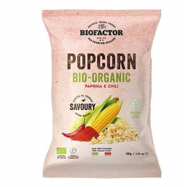 Popcorn papryka-chili bezglutenowy BIO 50 g