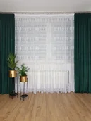Firany - Długa firana gotowa z markizety, firana do salonu - miniaturka - grafika 1