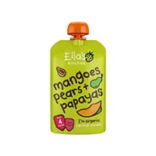 Desery dla dzieci - Ella'S Kitchen Bio Mango, Gruszka I Papaja, 120G - miniaturka - grafika 1