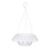 Donice - Misa wisząca Modena 23 cm biała - miniaturka - grafika 1