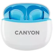 Słuchawki - CANYON TWS-5 Niebieskie - miniaturka - grafika 1