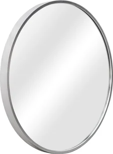 Lustro ścienne Modugno 50 cm lustro łazienkowe lustro łazienkowe lustro do makijażu lustro wiszące lustro okrągłe rama aluminiowa montaż ścienny srebrny - Lustra - miniaturka - grafika 1