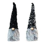 Ozdoby bożonarodzeniowe - Figurka tekstylna Skrzat siedzący 35 cm - miniaturka - grafika 1