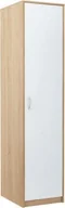 Szafy - Szafa jednodrzwiowa, Classic, 45x55x193 cm, dąb sonoma, biel, mat TYLETEGOTU - miniaturka - grafika 1