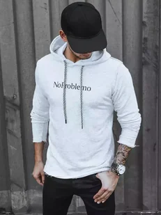 Bluza męska z kapturem szara Dstreet BX5456-M - Bluzy męskie - miniaturka - grafika 1