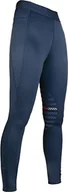 Legginsy - HKM Legginsy sportowe, ciemnoniebieskie 122/128 - miniaturka - grafika 1