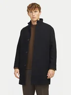 Płaszcze męskie - Jack&Jones Płaszcz wełniany Wilson 12259449 Czarny Regular Fit - miniaturka - grafika 1