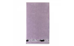 Ręcznik 30x50 Koty fioletowy 400g/m2 frotte bawełniany dziecięcy do przedszkola Zwoltex - Okrycia kąpielowe dla dzieci - miniaturka - grafika 1