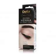 Kredki do oczu - Delia Cosmetics Henna do brwi żelowa Czarna nr 1.0 - miniaturka - grafika 1