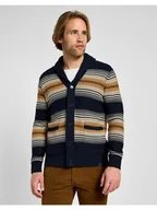 Swetry męskie - Męski sweter Lee FRONTIER CARDIGAN XL - miniaturka - grafika 1