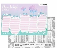 Szkolne artykuły papiernicze - Plan lekcji z tabliczką mnożenia Shell 25szt - miniaturka - grafika 1