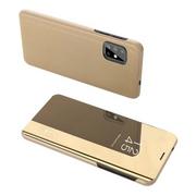 Etui i futerały do telefonów - Clear View Case futerał etui z klapką Samsung Galaxy S20 Ultra złoty - miniaturka - grafika 1