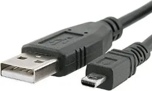 Kabel USB Sharkoon USB-A - miniUSB 2 m Czarny (4044951015573) - Kable USB - miniaturka - grafika 1