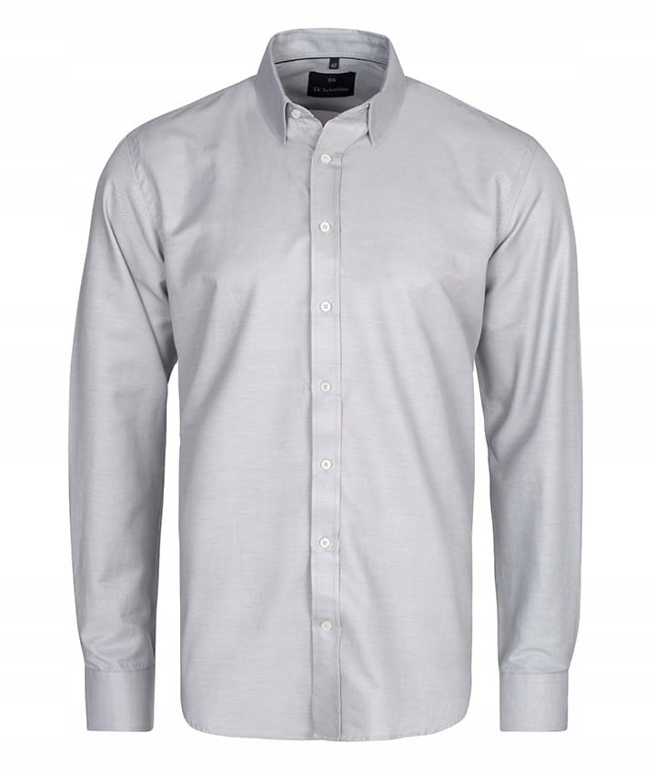 KOSZULA MĘSKA DI SELENTINO SZARA GŁADKA CLASSIC - Shirt: 48