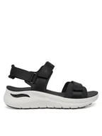 Sandały damskie - Skechers Sandały Arch Fit 2.0-Go-Getter 119465/BLK Czarny - miniaturka - grafika 1