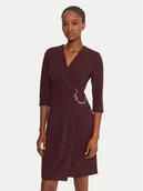 Sukienki - Rinascimento Sukienka koktajlowa CFC0020071002 Bordowy Regular Fit - miniaturka - grafika 1