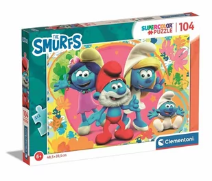 Puzzle 104 Supercolor Smerfy - Clementoni - Puzzle - miniaturka - grafika 1