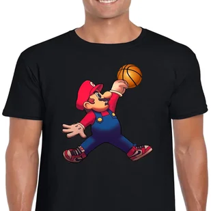 Koszulka Super Mario Bros Jordan M 3303 Czarna - Koszulki męskie - miniaturka - grafika 1