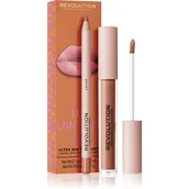 Szminki - Makeup Revolution Lip Contour Kit zestaw do ust Lover odcień - miniaturka - grafika 1