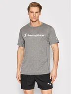 Koszulki sportowe męskie - Champion Koszulka techniczna 217090 Szary Athletic Fit - miniaturka - grafika 1