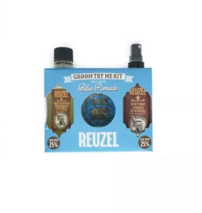 Reuzel Zestaw Try Me Kit Blue - szampon, surf tonic i pomada Blue - Zestawy kosmetyków męskich - miniaturka - grafika 1