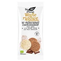 BIO PLANET - seria PRZEKĄSKI WAFLE RYŻOWE Z SEZAMEM W MLECZNEJ CZEKOLADZIE BEZGLUTENOWE BIO 100 g - BIO PLANET 5903900365871 - Ciastka - miniaturka - grafika 2