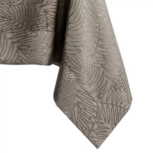 Obrus Gaia Cappuccino Tłoczony Roślinny 140x180 AmeliaHome - TCLOTH/AH/GAIA/BRD/CAPPUCCINO/140X180 - Obrusy i serwetki - miniaturka - grafika 1