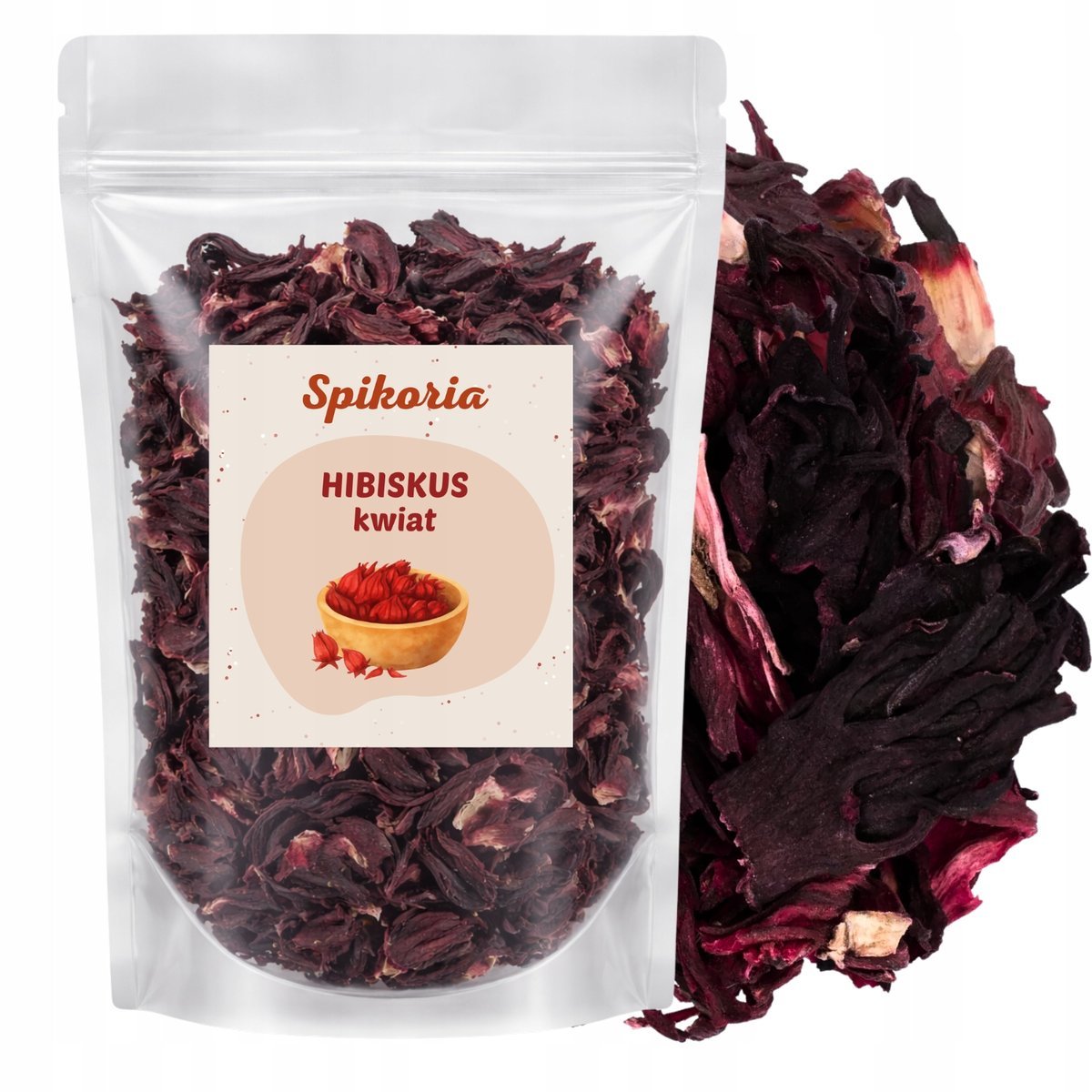 HIBISKUS SUSZONY 250g kwiat hibiskusa herbata napar premium Spikoria