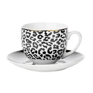 Filiżanki - Filiżanka ze spodkiem Africa panterka 240 ml wielokolorowy - miniaturka - grafika 1